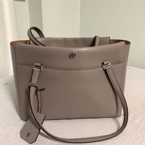 Tory burch grey Parker tote